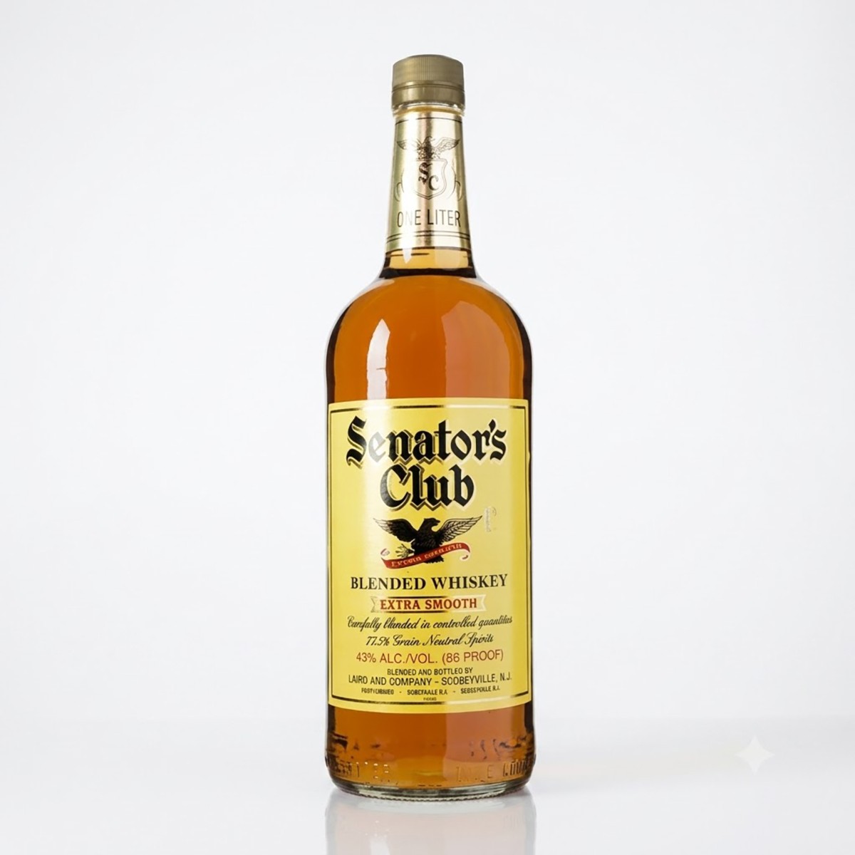 Blended Whiskey   "Senators Club"  40% alcohol / 80 PROOF   12X1L
